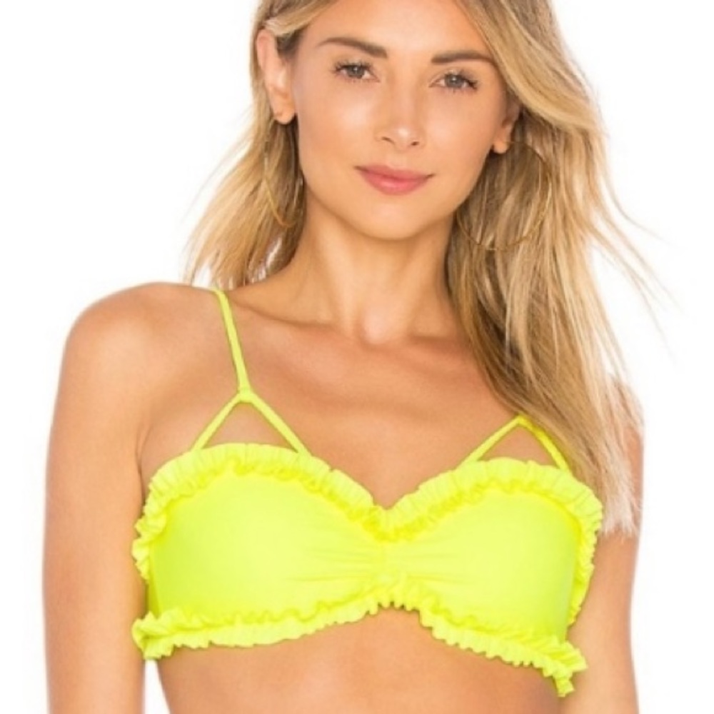 Lovers&Friends black ruffled bikini top